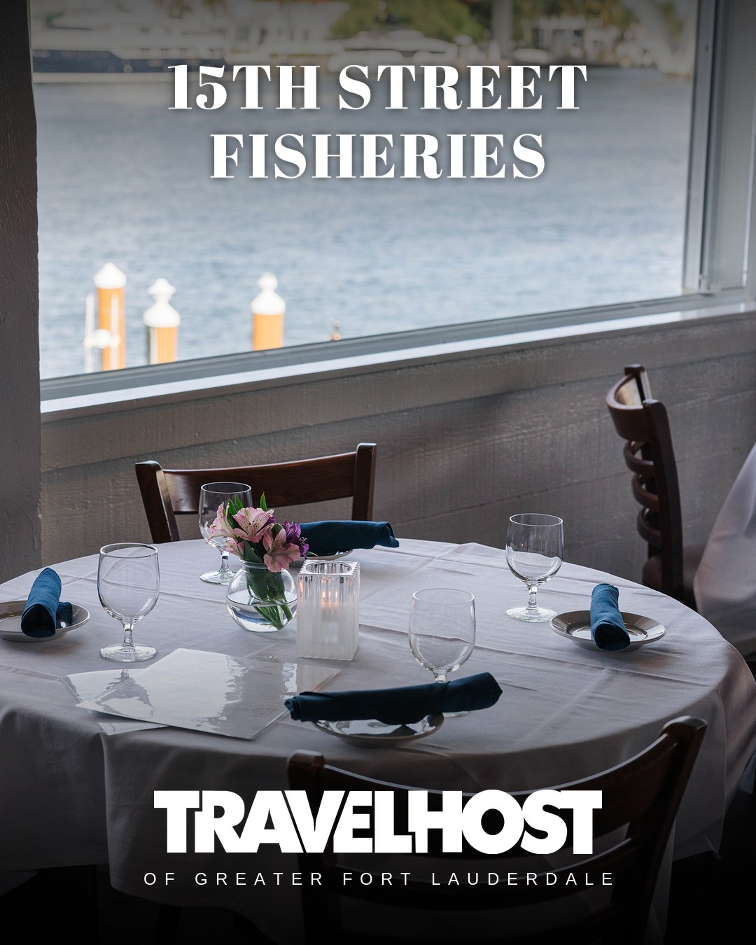 TravelHost feature post: 15th Street Fisheries, waterfront table